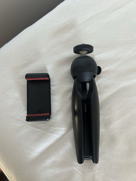tripé manfrotto tamanho pequeno
