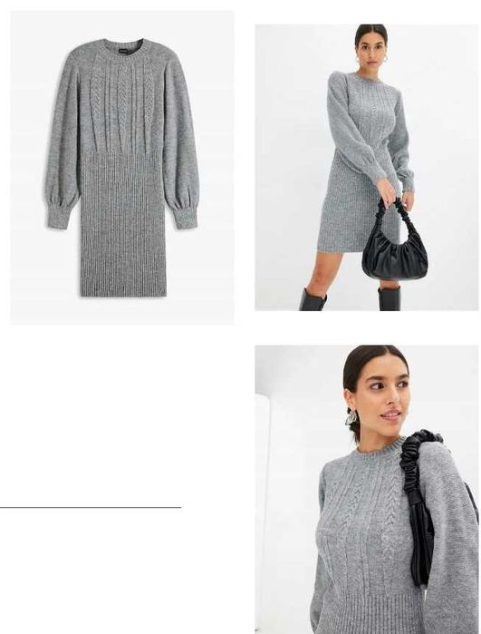 NOWA sukienka dzianinowa L M