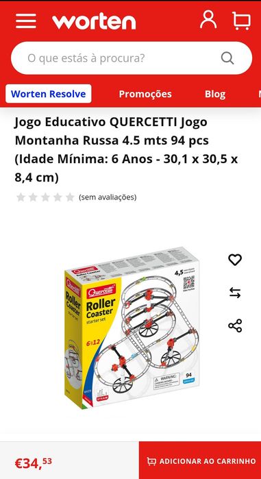 Jogo Montanha Russa/Labirinto - Quercetti