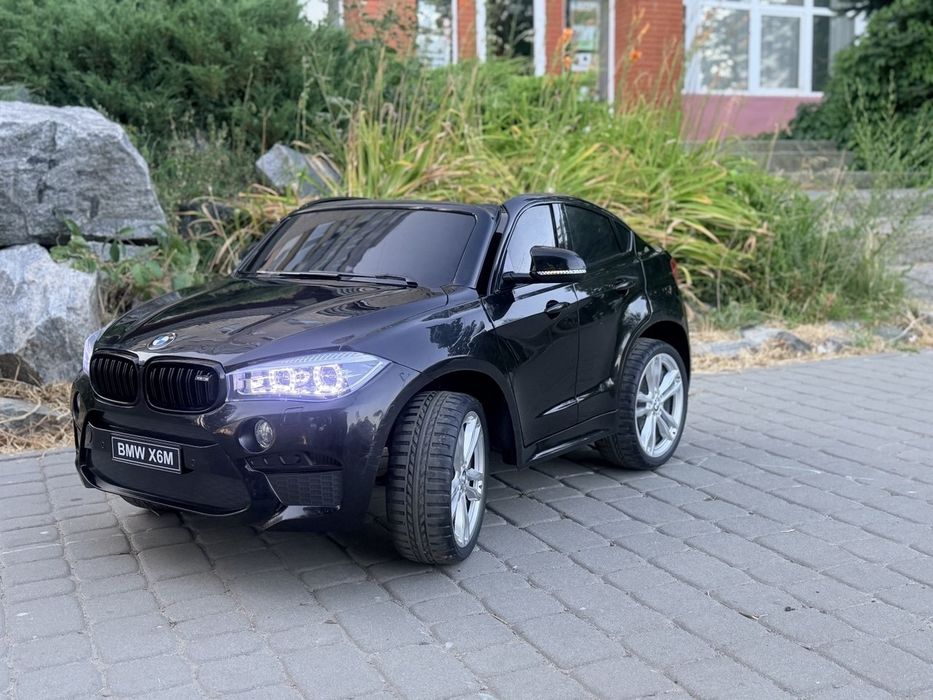 Дитячий двомісний електромобіль Джип BMW X6M JJ2168 з пультом. Электромобиль