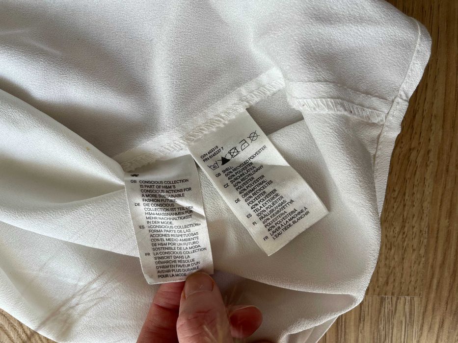 Biała koszulka bez rękawów H&M