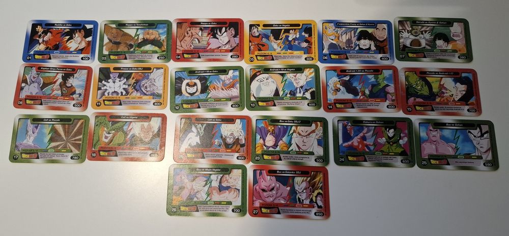 Dragon Ball chio - karty walki Z i GT
