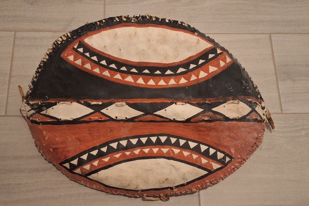 Escudo Maasai Autêntico Artesanal Quénia