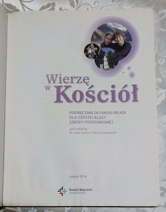 Religia Wierzę w kościół kl.6 Wyd. Święty Wojciech