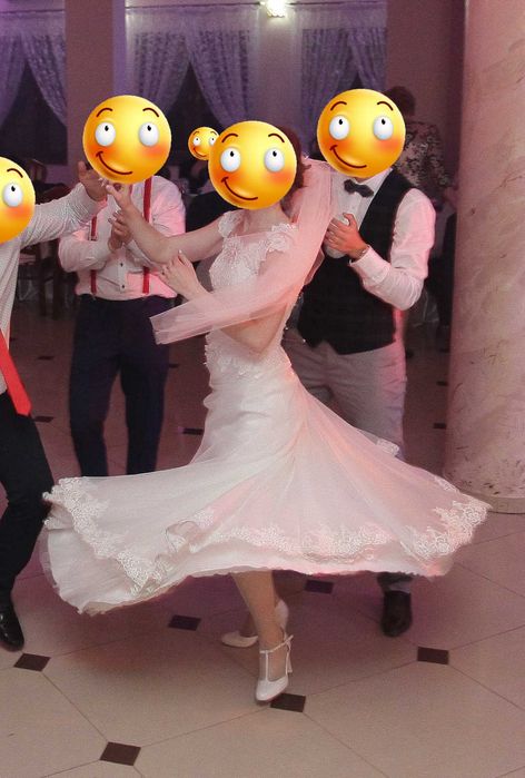 Suknia ślubna 36 śmietankowa