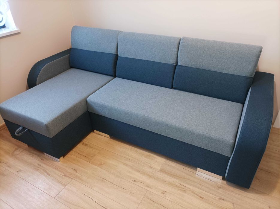 Rogówka, narożnik DUO niebieski - Agata meble - uniwersalny 139 x 233