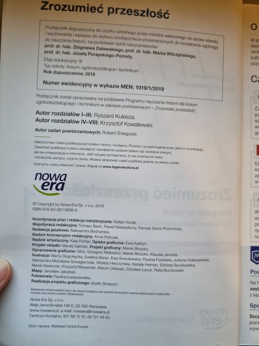 Zrozumieć przeszłość 1 zakres rozszerzony