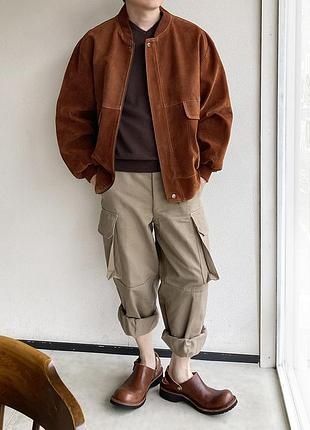 Gv brown italy куртка бомбер, xl.винтаж 80х.