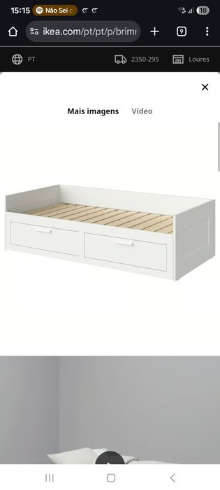 Cama Brimnes + 2 colchões como NOVA