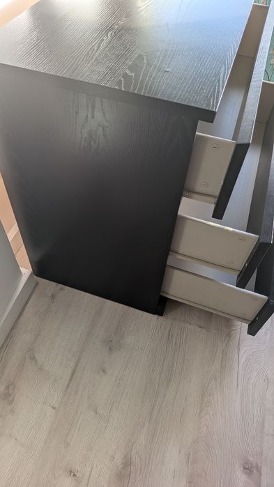 Cómoda IKEA MALM 3 Gavetas Preto-Castanho - Excelente Estado