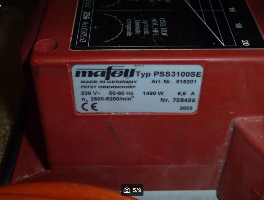 Pilarka Piła automatyczna formatowa PSS 3100 se Mafell made in Germany