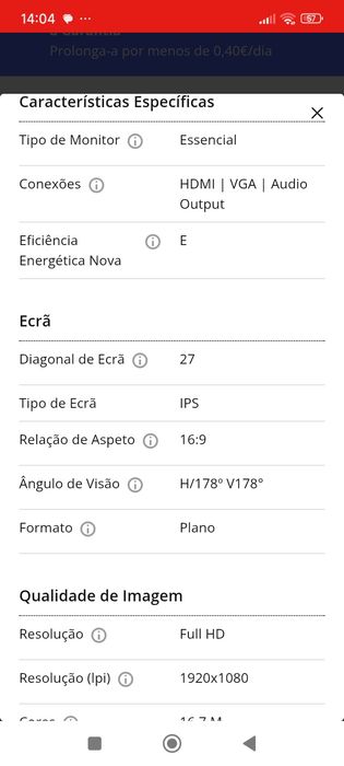 Monitor Mitsai M27 Full HD -IPS