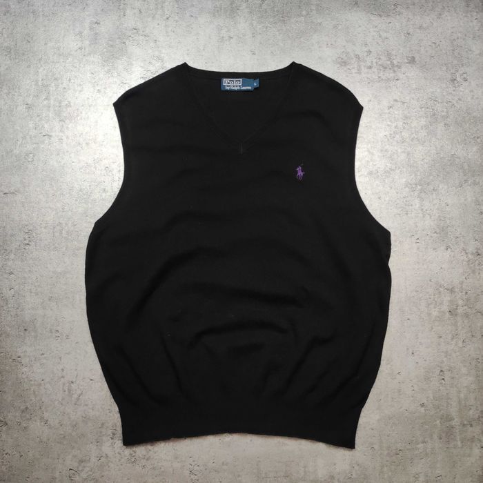 MĘSKA Elegancka PREMIUM Kamizelka Sweter Polo Ralph Lauren Bawełna