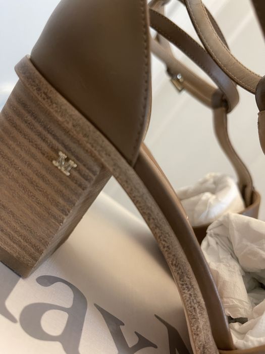 MAX MARA piękne sandałki, skóra naturalna