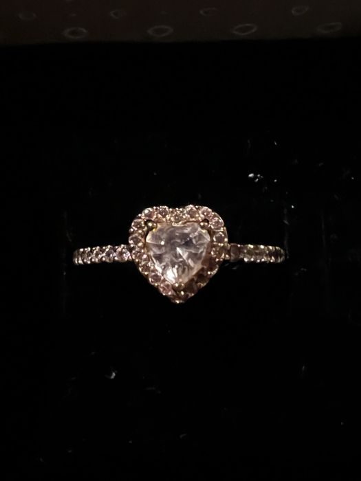 Pierścionek PANDORA serce rose gold 56 promise ring
