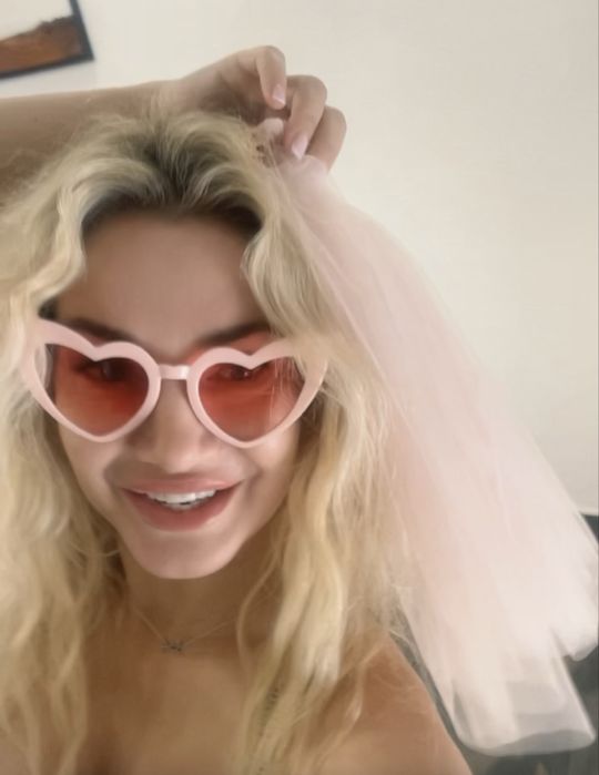 Фата для дружки рожева 3 шт