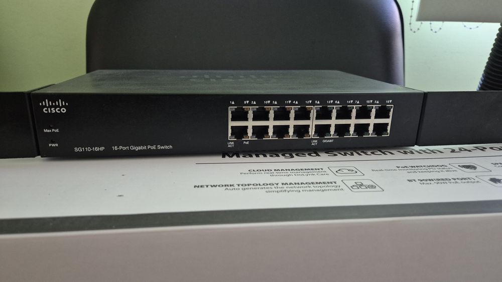 Коммутатор CISCO SG110-16HP