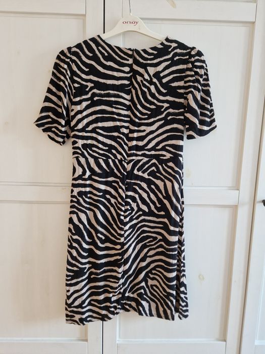 H&M sukienka M 38 zebra