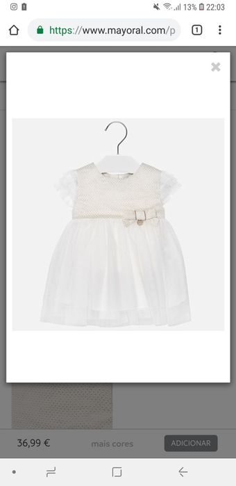 Vestido Batizado bebé/criança Mayoral