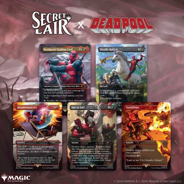 MTG Secret Lair Marvel’s Deadpool Foil版 MTG Secret Lair x Marvel's Deadpool - Non-Foil Edition