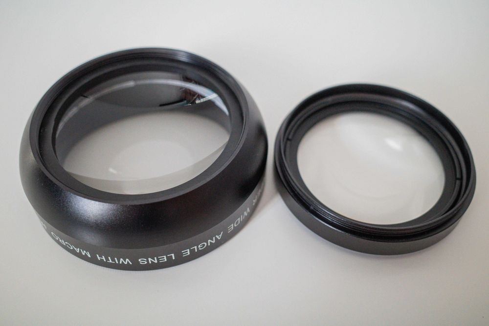 Obiektyw konwerter szerokokątny 0.45x Macro 49 49mm 65 65mm