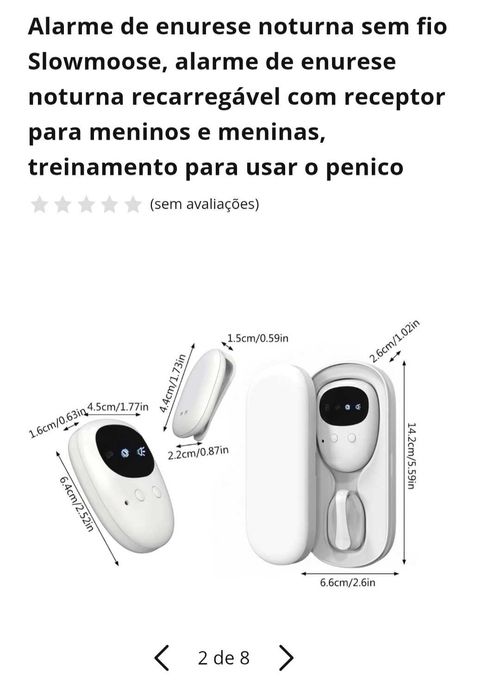 Alarme Enurese Noturna para Crianças e Idosos