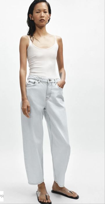 Джинси zara з середньою посадкою
