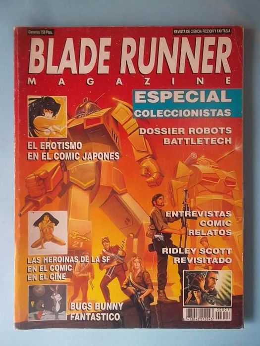 BLADE RUNNER Magazine Nº 1, 2, 3 - Edição Especial 180 páginas