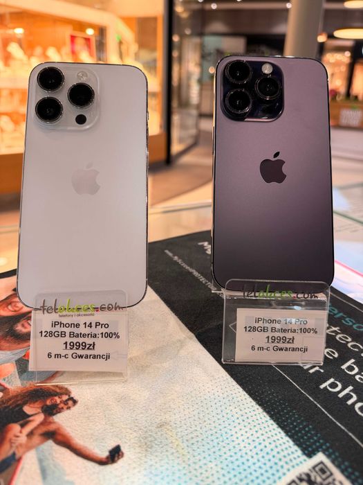 iPhone 14 Pro 128GB 100% Bat. 6 m-c Gwarancji !!!