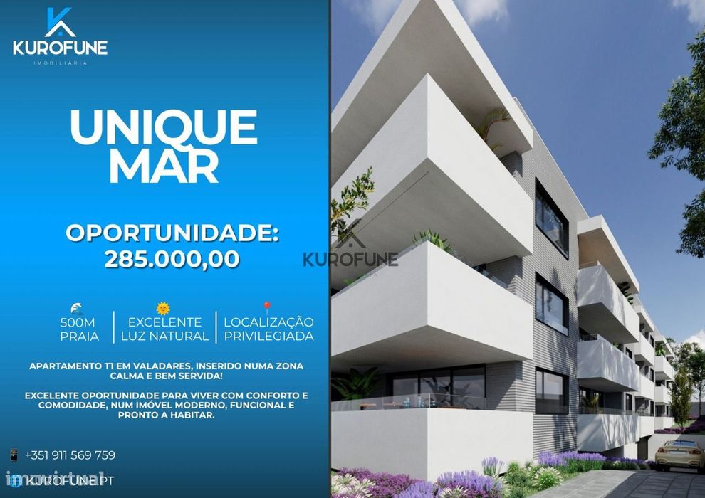 T1 de Luxo próximo à praia de Valadares