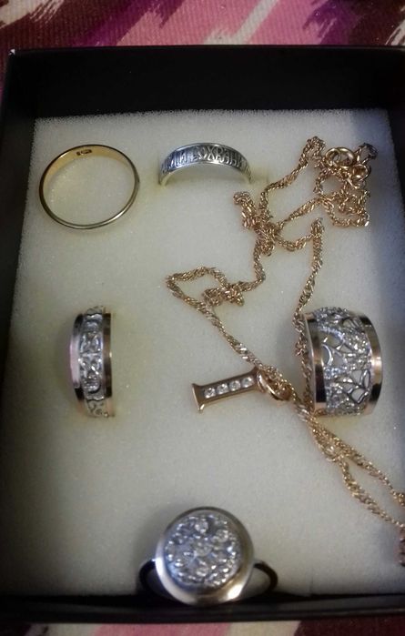 Серебро 925 кольца /комбинированные с тозолотом