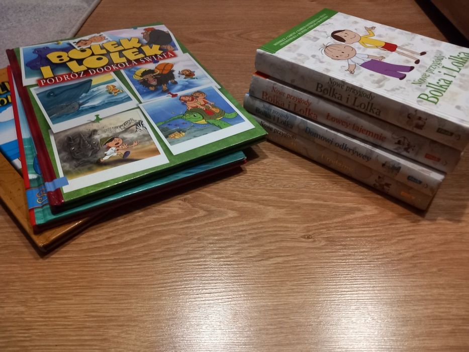 Zestaw 7 książek Bolek i Lolek:Wielka podróż,Nowe przygody,Niech żyje