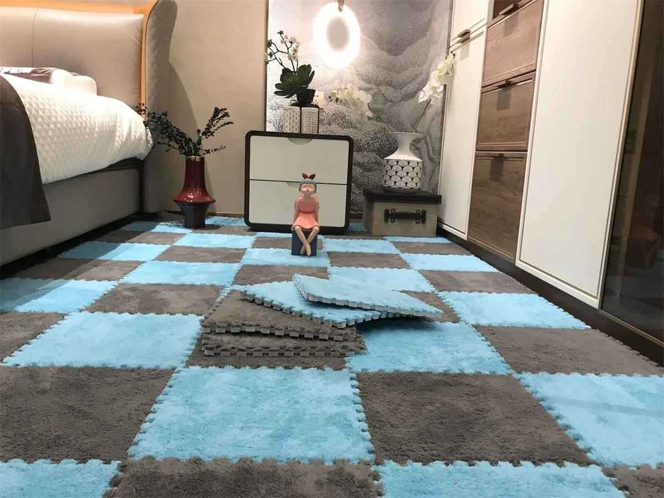 tapetes coloridos interligaveis conjunto de 12 peças  3 dias entrega