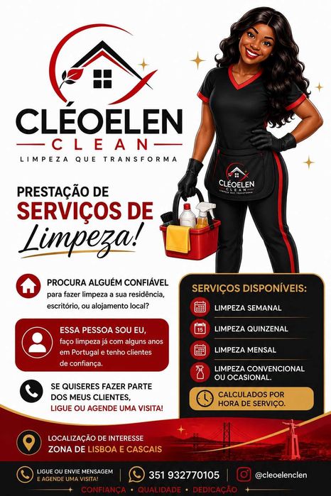 Limpeza serviços por hora