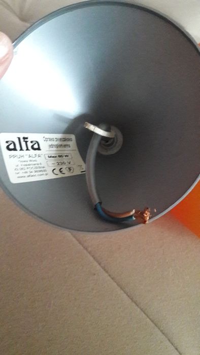 Szklana lampa sufitowa