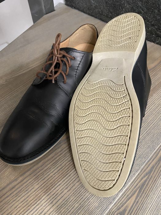 Clarks чоловічі туфлі з натуральної шкіри. Дербі шкіряні