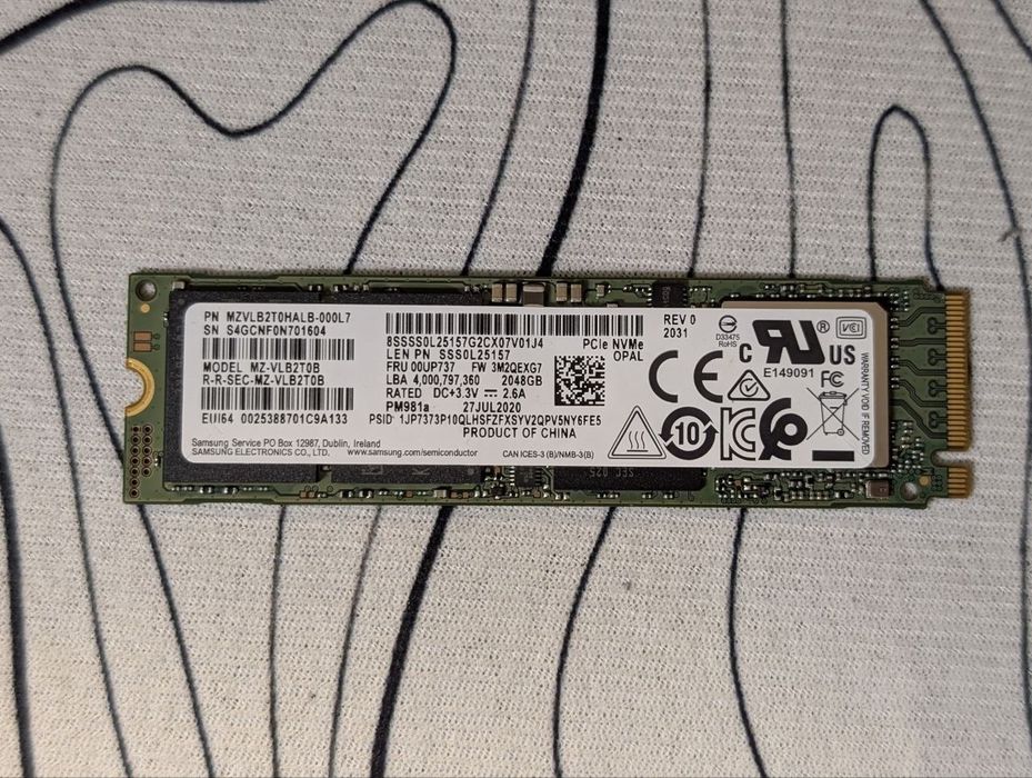 2tb nvme ssd Samsung