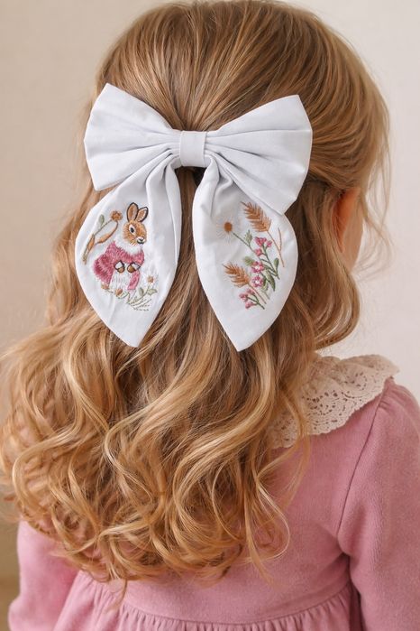 Spinka, kokarda do włosów wielkanoc, vintage