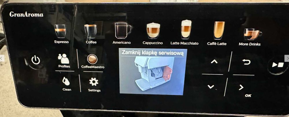 Saeco Granaroma SM6580 panel sterowania