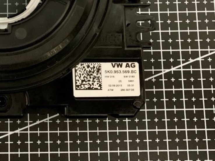 Шлейф руля 5K0953569BC Passat, Підрульовий блок VW / Skoda / Audi