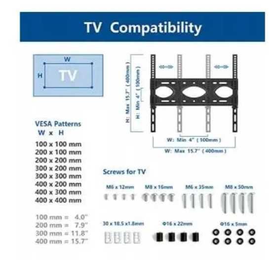 5068 RFIVER Obrotowy stojak na telewizor na kółkach 27-65 cali