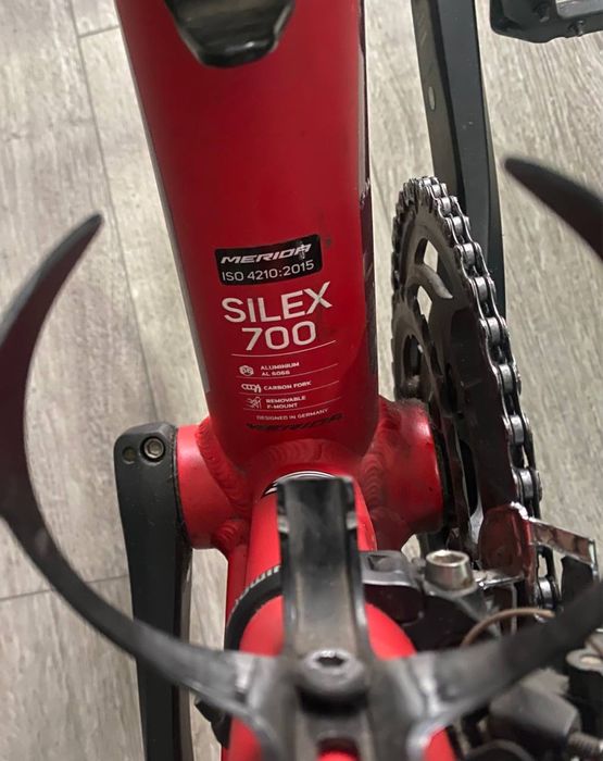 Gravel велосипед Merida Silex 700 (2021) Matt Race Red - GRX 810, 2x11