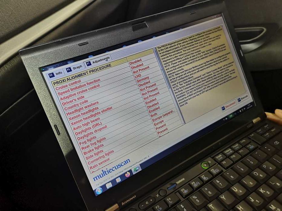 Fiat Jeep programowanie kodowanie osiowanie uconnect migający licznik