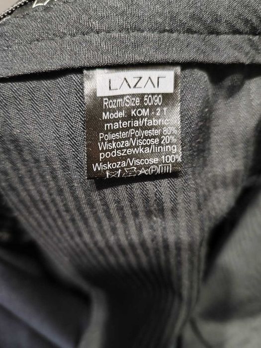 Garnitur granatowy na wesele 40/170/96 + krawat, spodnie 50/90