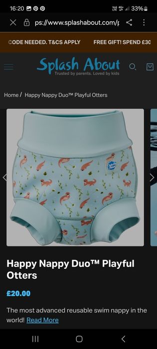 Труси для плавання для немовлят 6-12 місяців Splash about