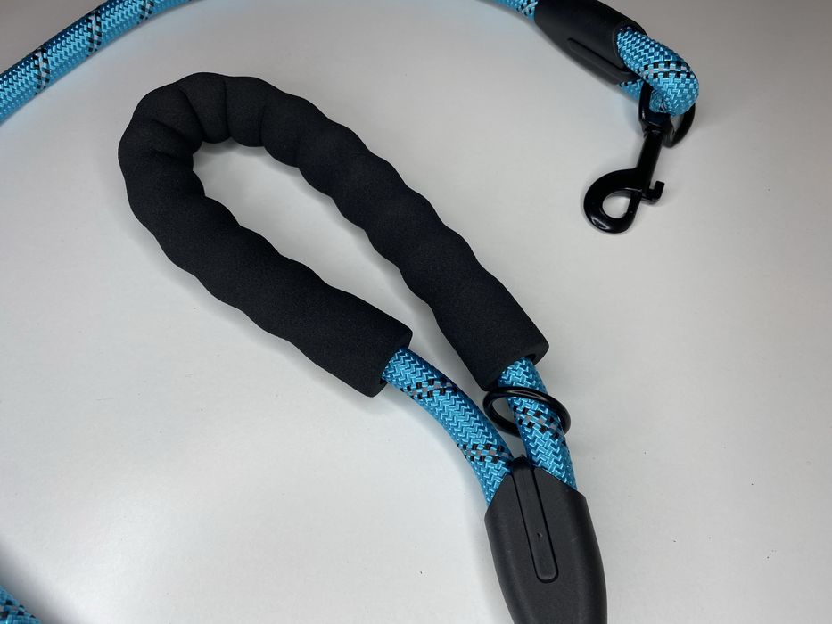 Smycz Krótka Dla Psa 75cm Piękna Turkusowa