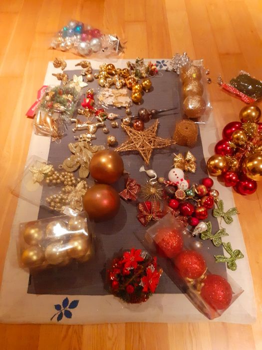 Grande lote decoração de natal bolas,  lacos, anjos, sinos etc...s