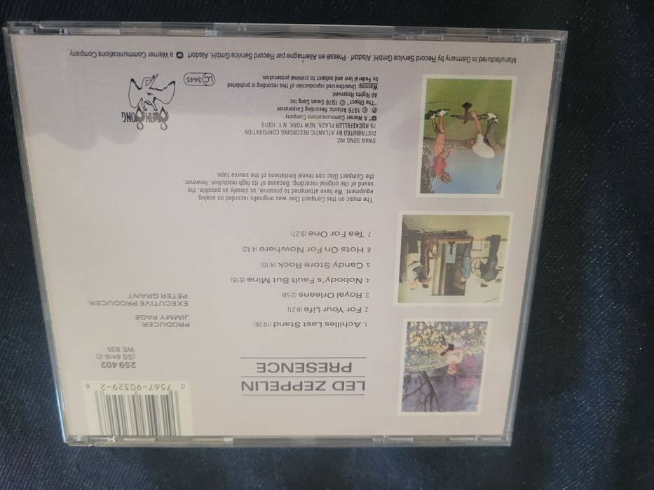 CD Led Zeppelin Presence Atlantic/Swan Song Germany 259402