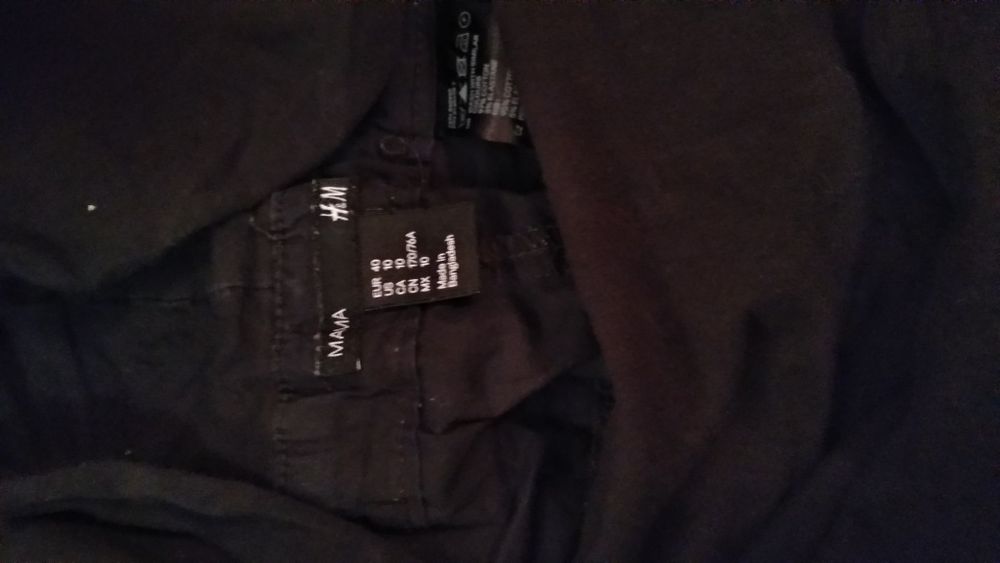 Spodnie ciążowe h&m 40