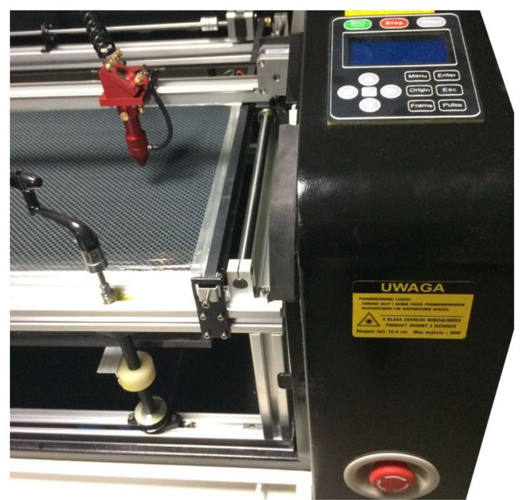 NOWY PLOTER Laserowy CO2 do grawerowania cięcia 60x40 cm. moc 60W